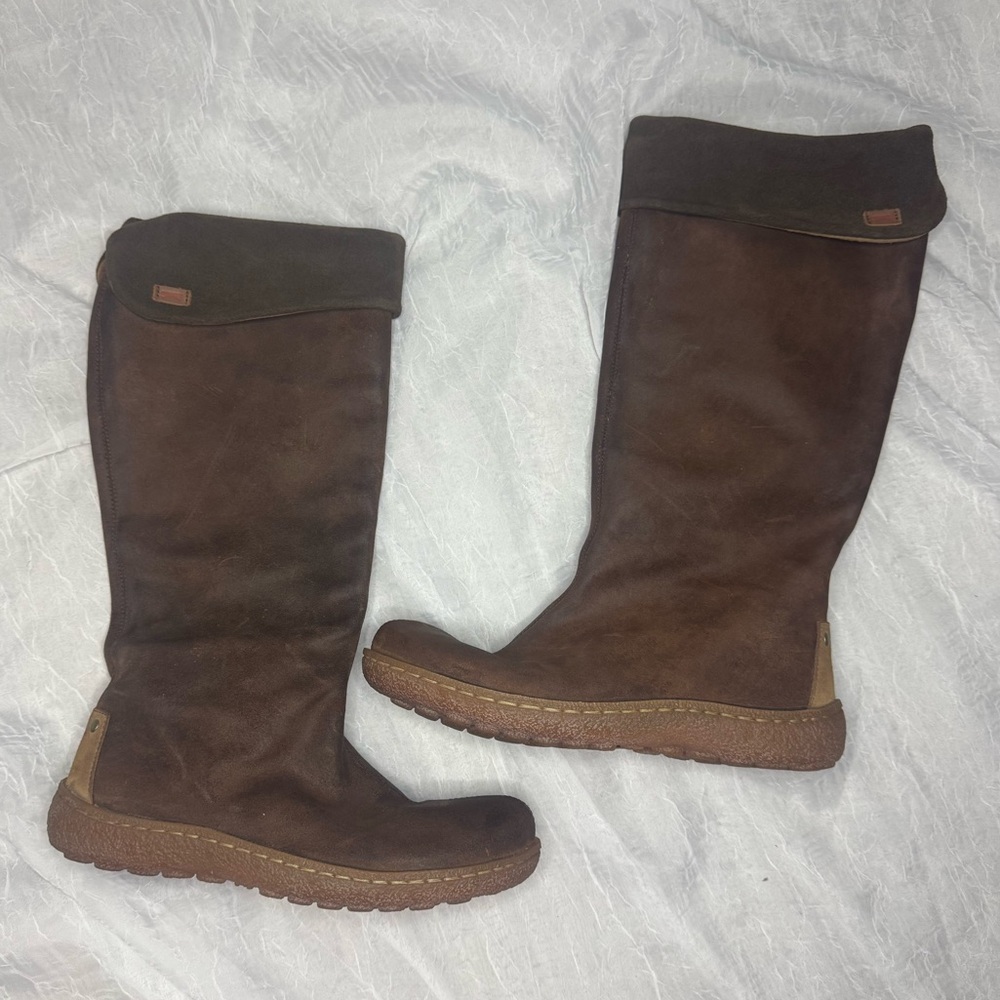 Camper Dark Brown Mid Calf High Boots